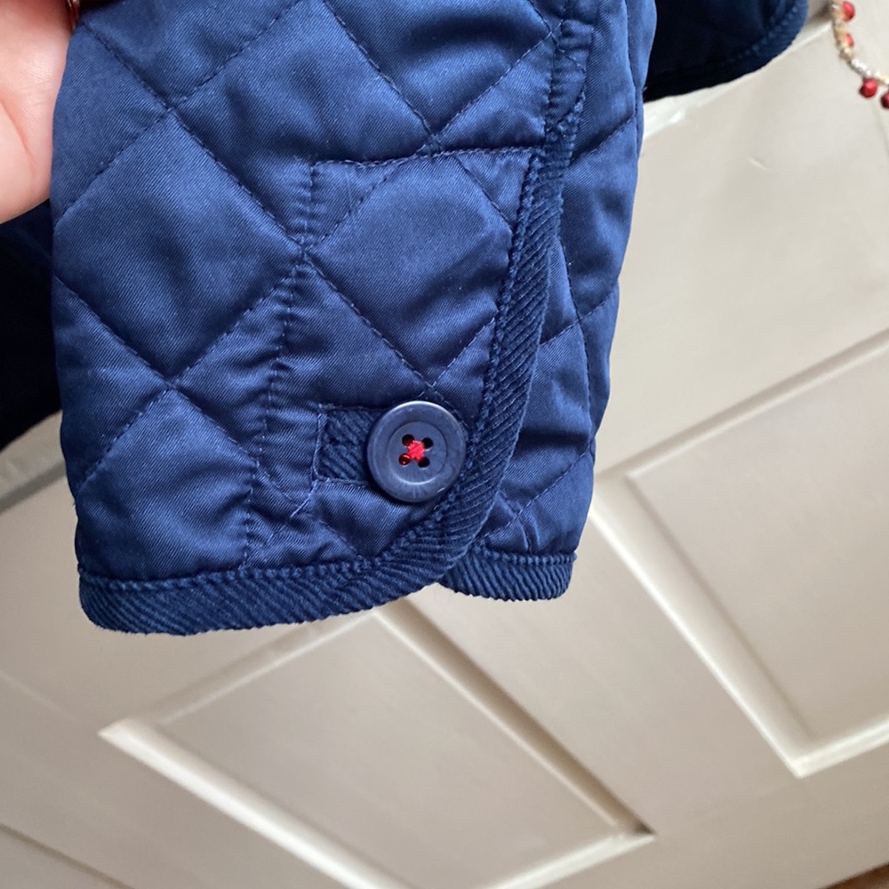 BODEN womens lightweight quilted jacket size US8/UK12 in navy blue - Picture 5 of 10
